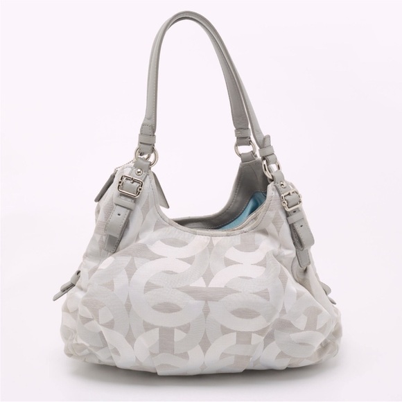 COACH SIGNATURE MONOGRAM TRIPLE COMPARTMENTS SHOULDER BAG - Picture 5 of 16